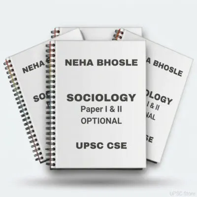 Neha Bhosle Sociology Notes 2025-26 | 2 Booklets | English Medium | UPSC Study Material