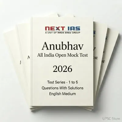 Next IAS Prelims GS Anubhav Test 1-4 English 2026 | 4 Booklets | English Medium | UPSC Study Material