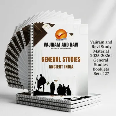Vajiram and Ravi General Studies Notes 2025-26 | 27 Booklets | English Medium | UPSC Study Material
