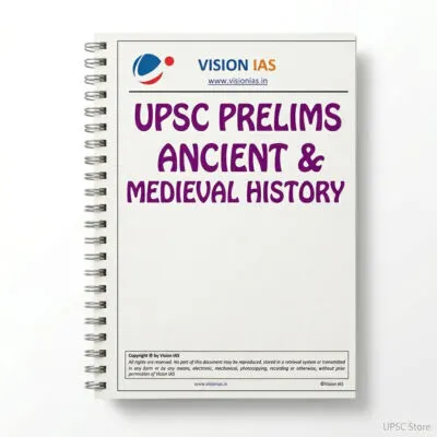 Vision IAS Ancient & Medieval History Notes 2025-26 | 1 Booklet | English Medium | UPSC Study Material