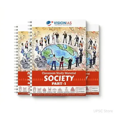 Vision IAS Indian Society 2025-26 | English Medium | Set of 2 Booklets | UPSC Study Material