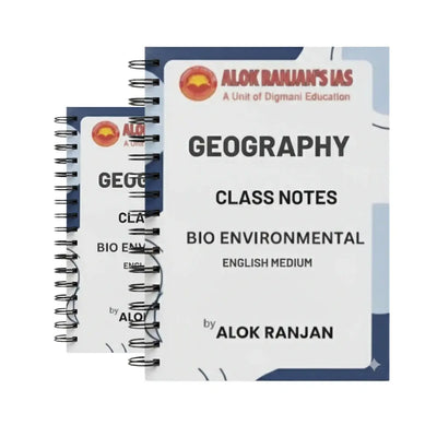 Alok Ranjan Geography Optional Class Notes English Medium 2025 Edition Set of 8 Booklets | UPSC Study Material