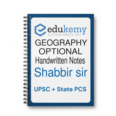Shabbir Sir Geography Optional 2025-26 | 10 Booklets | English | UPSC Study Material