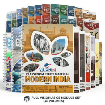 Vision IAS GS 2025-26 Complete Study Material Set of 46 Booklets | English Edition