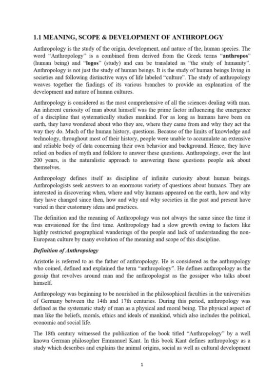 Brain Tree Anthropology Optional Notes 2025-26 | 4 Booklets | English Medium | UPSC Study Material