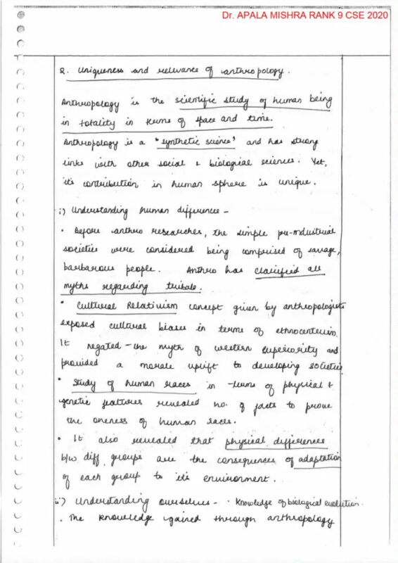 Apala Mishra Anthropology Notes 2024-25 | 4 Booklets | English Medium | UPSC Study Material