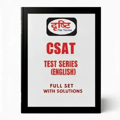 Drishti IAS CSAT Test Series 2025-26 | 20 Booklets | English Medium | UPSC Study Material