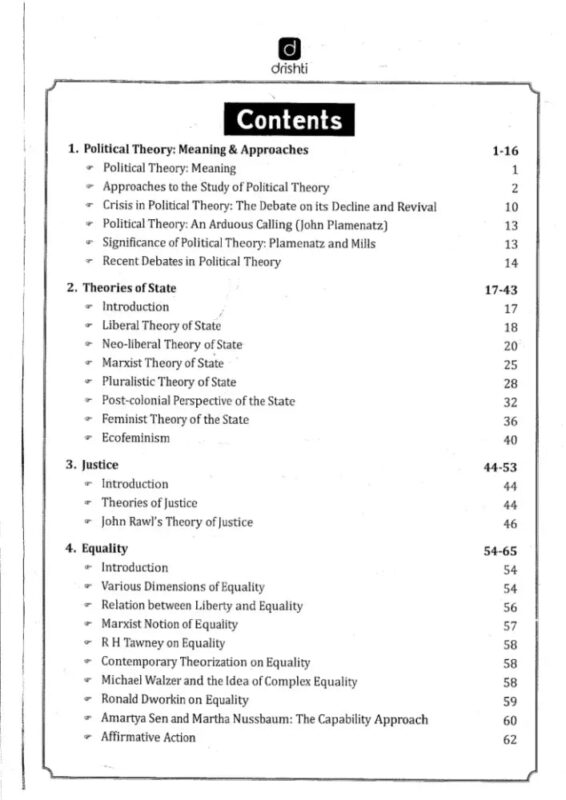 Drishti IAS PSIR Notes 2025-26 | 6 Booklets | English Medium | UPSC Study Material