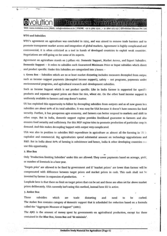 Evolution Agriculture Optional Notes 2025-26 | 11 Booklets | English Medium | UPSC Study Material