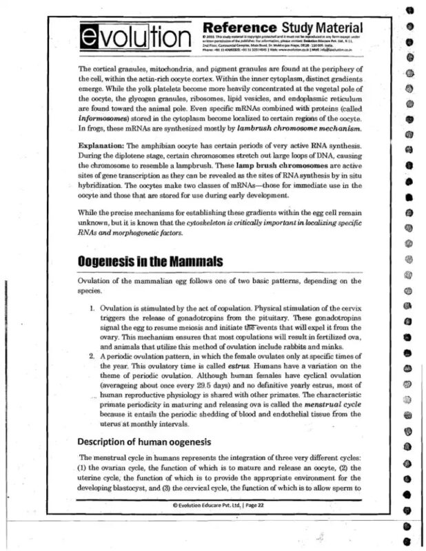 Evolution IAS Zoology Notes 2025-26 | 16 Booklets | English Medium | UPSC Study Material