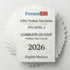 Forum IAS Prelims SFG Test Series Level 2 English Medium 2026 | 36 Booklets | English Medium | UPSC Study Material
