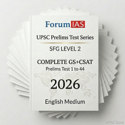 Forum IAS Prelims SFG Test Series Level 2 English Medium 2026 | 36 Booklets | English Medium | UPSC Study Material