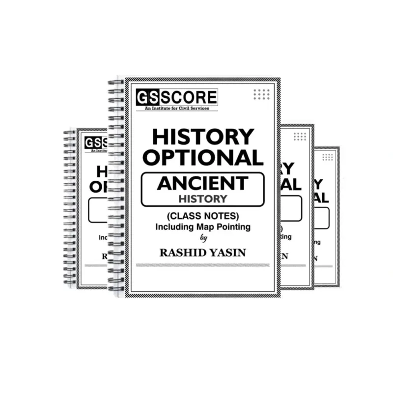 GS Score History Optional Notes 2025-26 - English Medium - 4 Booklet Set