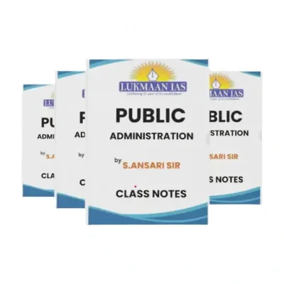 Lukmaan IAS Public Administration Notes by Ansari Sir 2025-26 | 5 Booklets | English Medium | UPSC Study Material