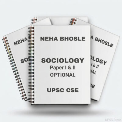 Neha Bhosle Sociology Notes 2025-26 | 2 Booklets | English Medium | UPSC Study Material