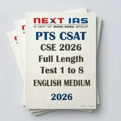 Next IAS Prelims Full Length CSAT Test 1-8 English 2026 | 8 Booklets | English Medium | UPSC Study Material