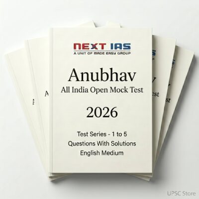 Next IAS Prelims GS Anubhav Test 1-4 English 2026 | 4 Booklets | English Medium | UPSC Study Material
