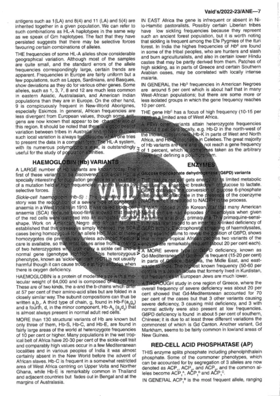 NK Vaid Anthropology Notes 2025-26 | 1 Booklet | English Medium | UPSC Study Material