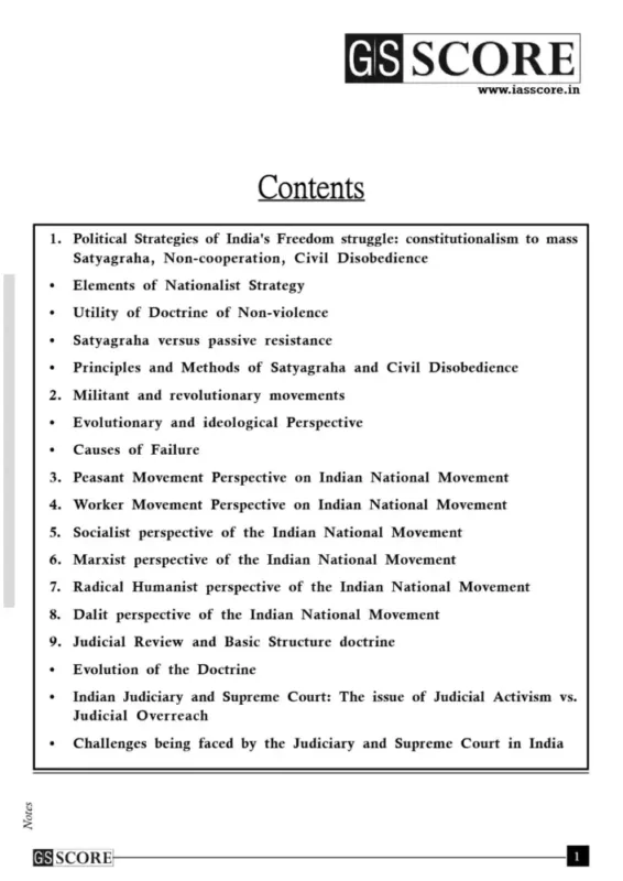 Piyush Chaubey PSIR Notes GS Score 2025-26 | 6 Booklets | English Medium | UPSC Study Material
