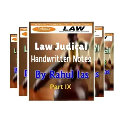 Rahul's IAS Law & Judiciary Notes 2025-26 | 22 Booklets | English Medium | UPSC Study Material