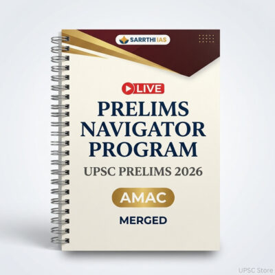 Sarrthi IAS Prelims Navigator Program Ancient Medieval Art Culture Notes 2026-27 | 1 Booklet | English Medium | UPSC Study Material