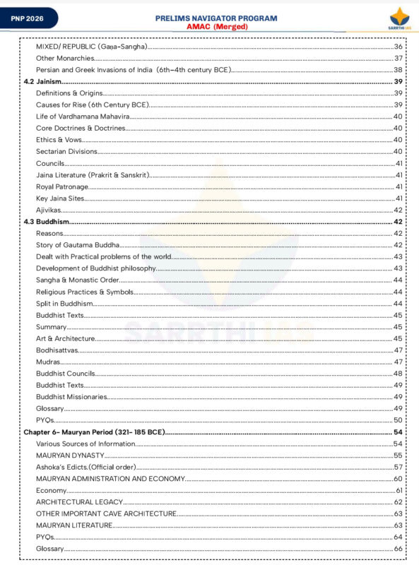 Sarrthi IAS Prelims Navigator Program Ancient Medieval Art Culture Notes 2026-27 | 1 Booklet | English Medium | UPSC Study Material