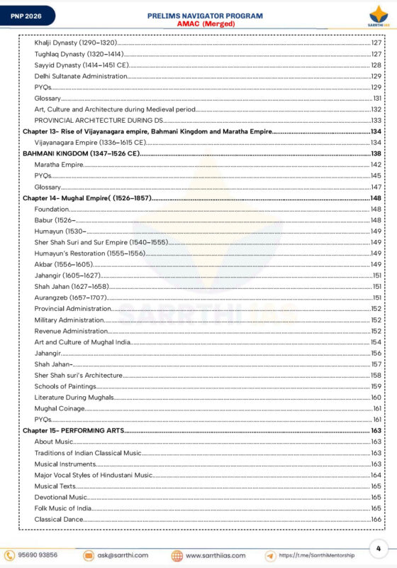 Sarrthi IAS Prelims Navigator Program Ancient Medieval Art Culture Notes 2026-27 | 1 Booklet | English Medium | UPSC Study Material
