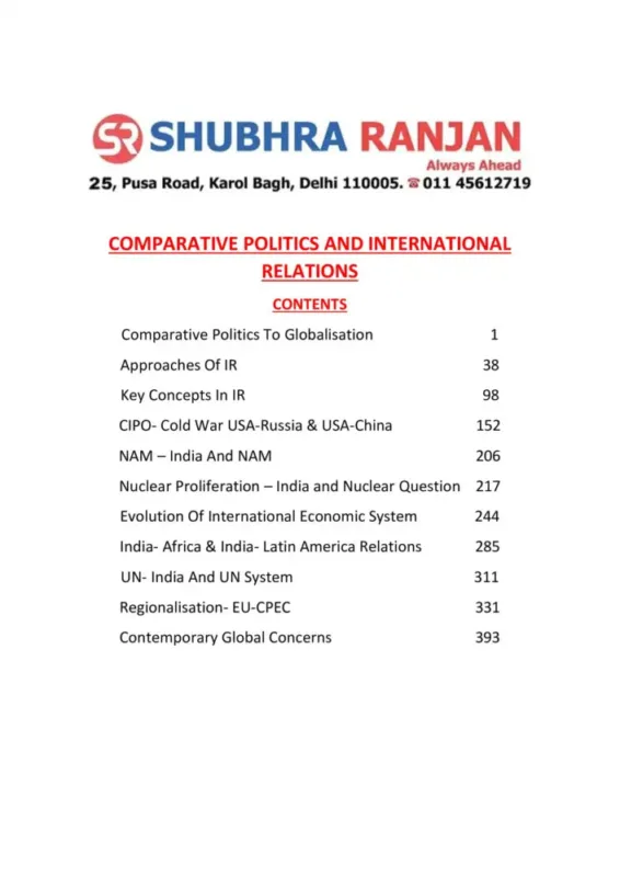 Shubhra Ranjan PSIR Notes 2026-27 | 4 Booklets | English Medium | UPSC Study Material