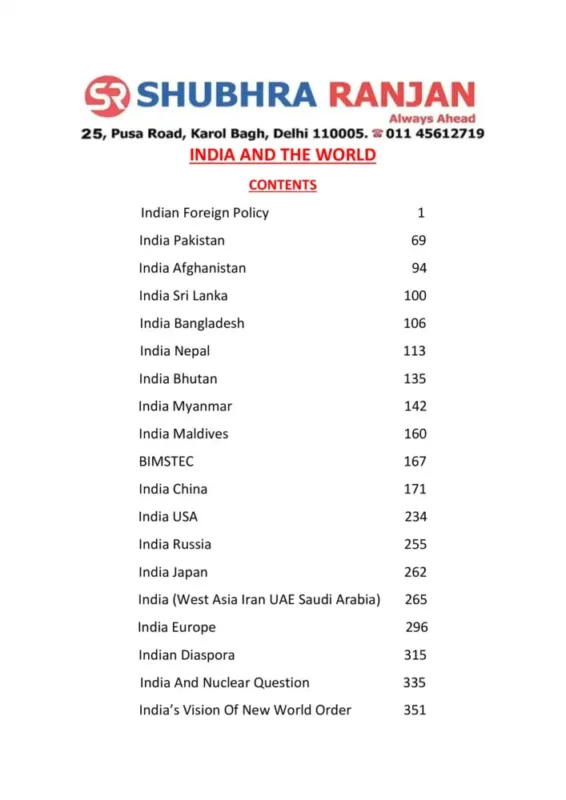 Shubhra Ranjan PSIR Notes 2026-27 | 4 Booklets | English Medium | UPSC Study Material