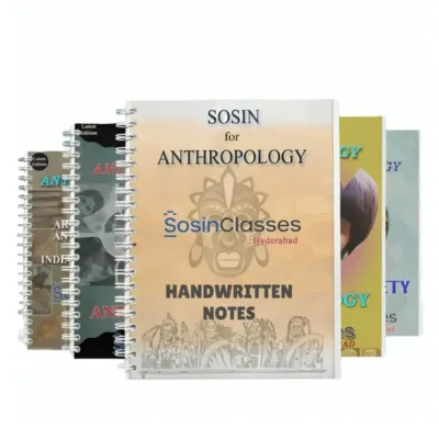 Sosin Anthropology Notes 2025-26 | 3 Booklets | English Medium | UPSC Study Material