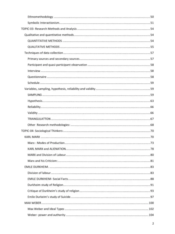 Tusharanshu Sociology Optional Notes 2025-26 | 2 Booklets | English Medium | UPSC Study Material