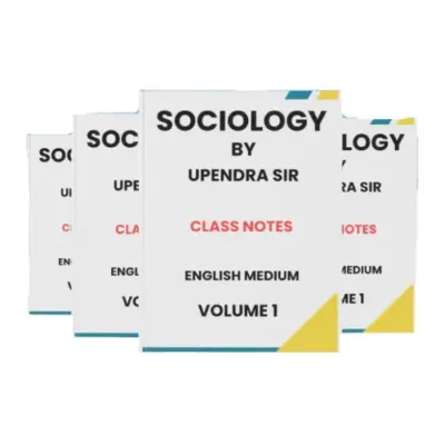 Upendra Sir Sociology Handwritten Notes 2025-26 | 4 Volumes | English Medium | UPSC Study Material