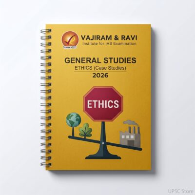 Vajiram and Ravi GS Ethics Case Study Yellow Book | 1 Booklet | English Medium | UPSC Study Material
