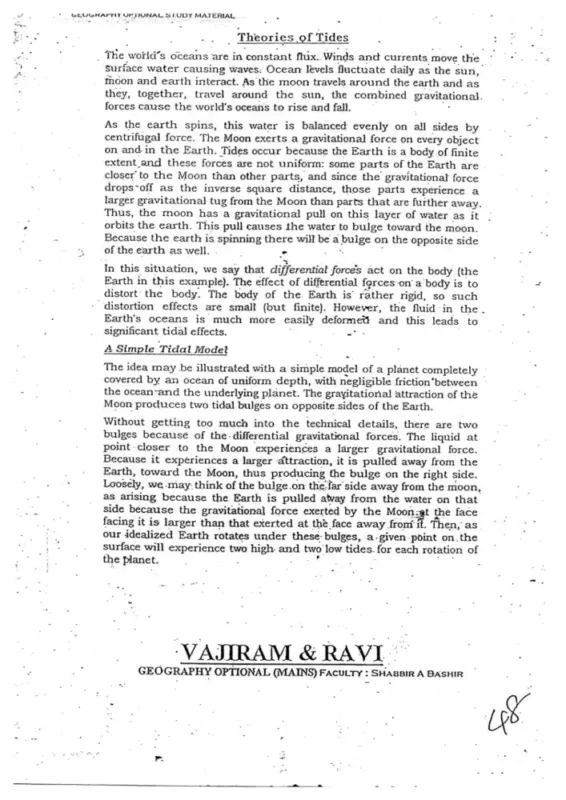 Vajiram & Ravi Geography Optional Notes 2025-26 | 11 Booklets | English Medium | UPSC Study Material