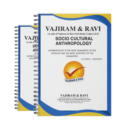 Vajiram & Ravi Anthropology Optional Notes 2025-26 | 2 Booklets | English Medium | UPSC Study Material