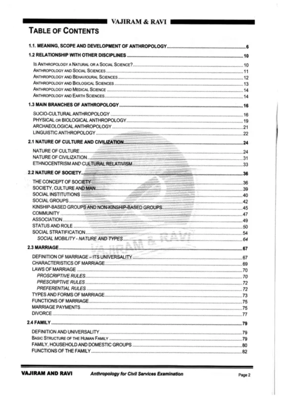 Vajiram & Ravi Anthropology Optional Notes 2025-26 | 2 Booklets | English Medium | UPSC Study Material