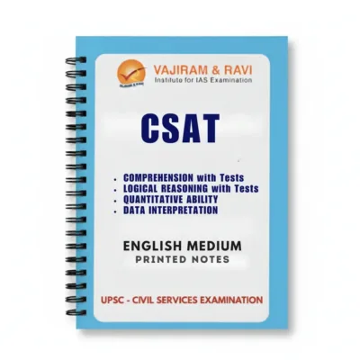 Vajiram & Ravi CSAT Notes 2025-26 | 6 Booklets | English Medium | UPSC Study Material