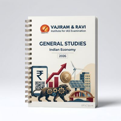Vajiram and Ravi Indian Economy GS Yellow Book | 1 Booklet | English Medium | UPSC Study Material