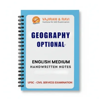 Vajiram & Ravi Geography Optional Notes 2025-26 | 4 Booklets | English Medium | UPSC Study Material