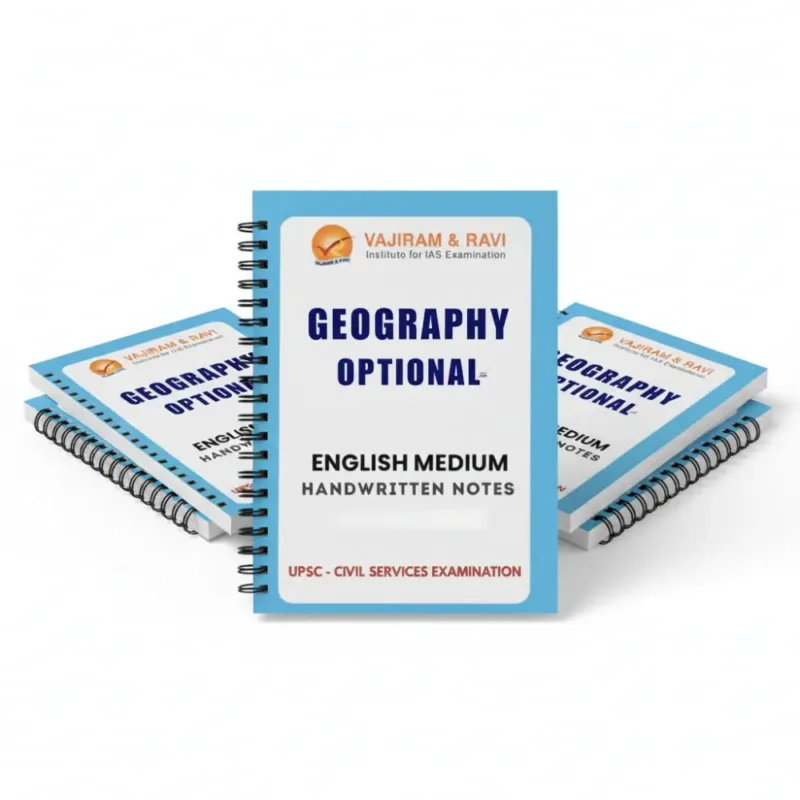Vajiram & Ravi Geography Optional Notes 2025-26 | 4 Booklets | English Medium | UPSC Study Material