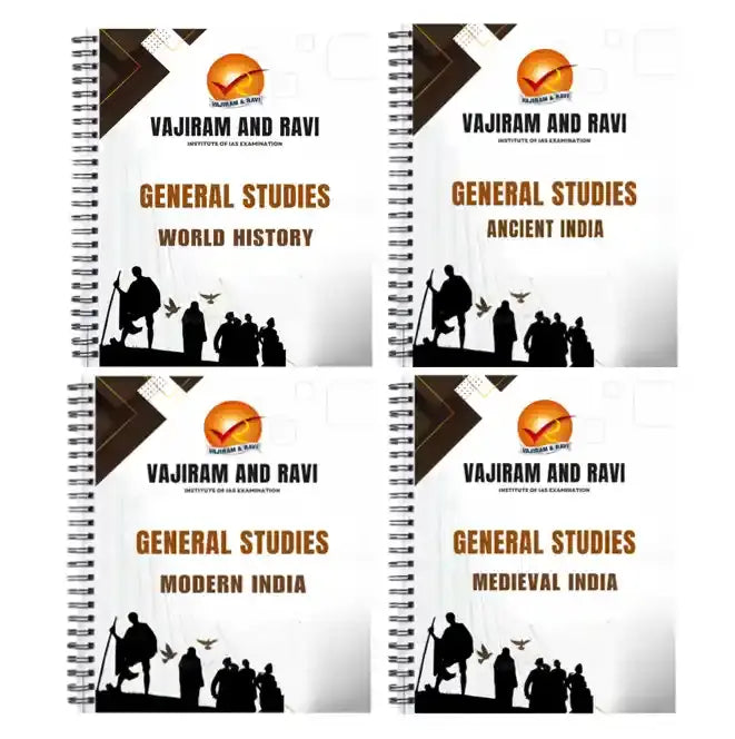 Vajiram & Ravi History Notes 2025-26 | 4 Booklets | English Medium | UPSC Study Material