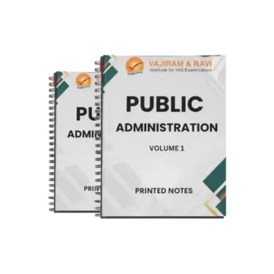 Vajiram & Ravi Public Administration Notes 2025-26 | 3 Booklets | English Medium | UPSC Study Material