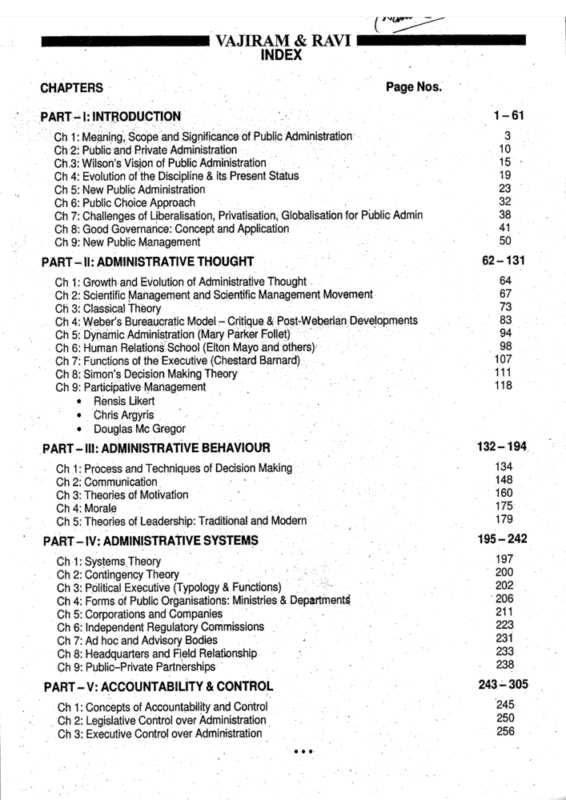 Vajiram & Ravi Public Administration Notes 2025-26 | 3 Booklets | English Medium | UPSC Study Material