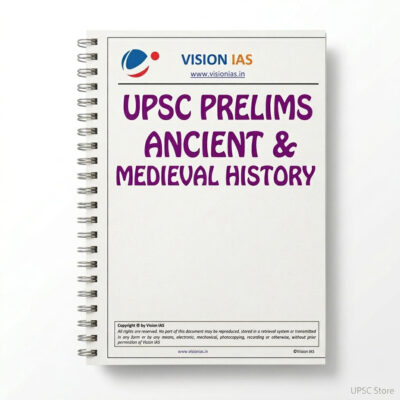 Vision IAS Ancient & Medieval History Notes 2025-26 | 1 Booklet | English Medium | UPSC Study Material
