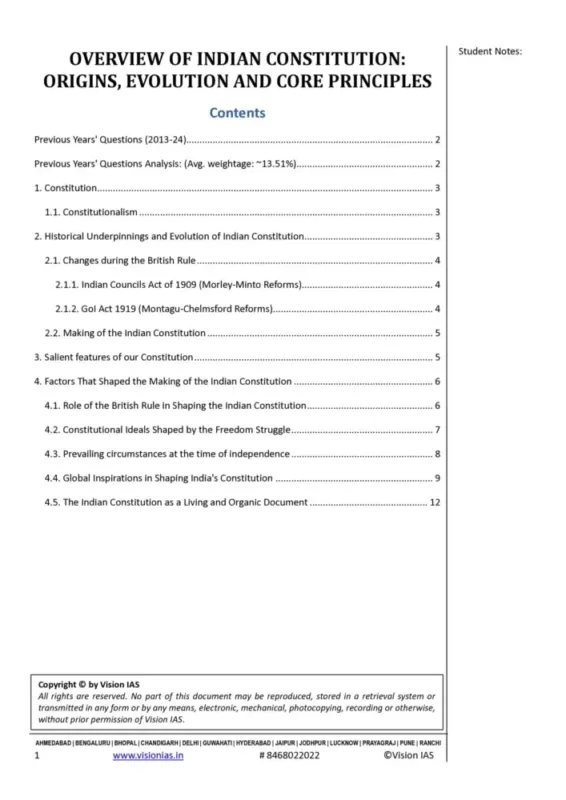 Vision IAS General Studies Notes 2026-27 | 56 Booklets | English Medium | UPSC Study Material