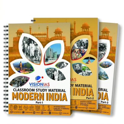 Vision IAS Modern History Notes English GS 2025-26 Set of 3 Booklets