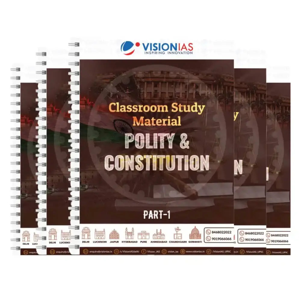 Ias Basic Notes Vision IAS Polity Notes English 6 Booklets | UPSC Store