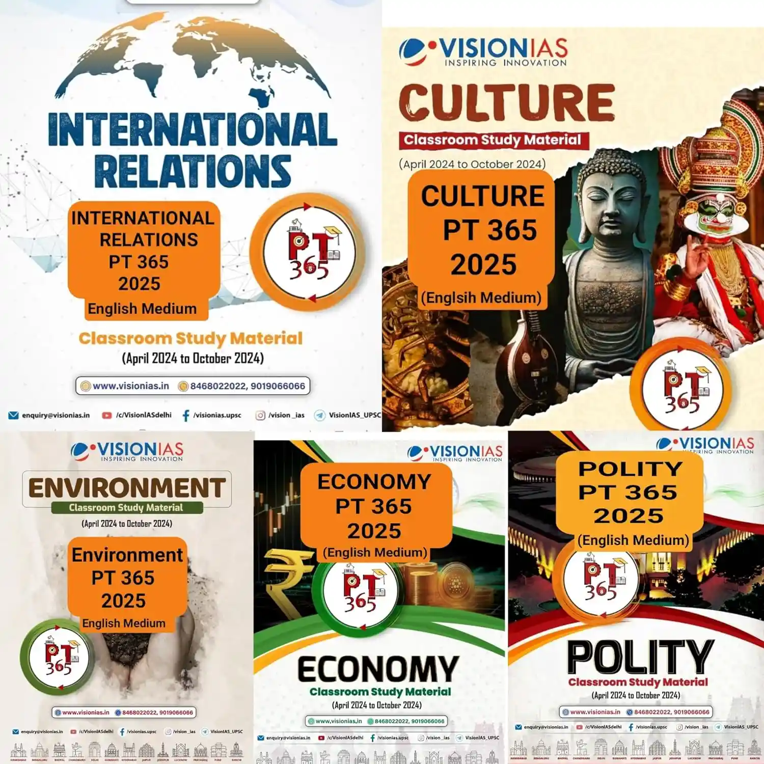 81ssYJ2ROL._SL1500_.webp Vision IAS PT 365 Yearly Magazine 2025 | Current Affairs | Latest in Hindi Medium - Image 1